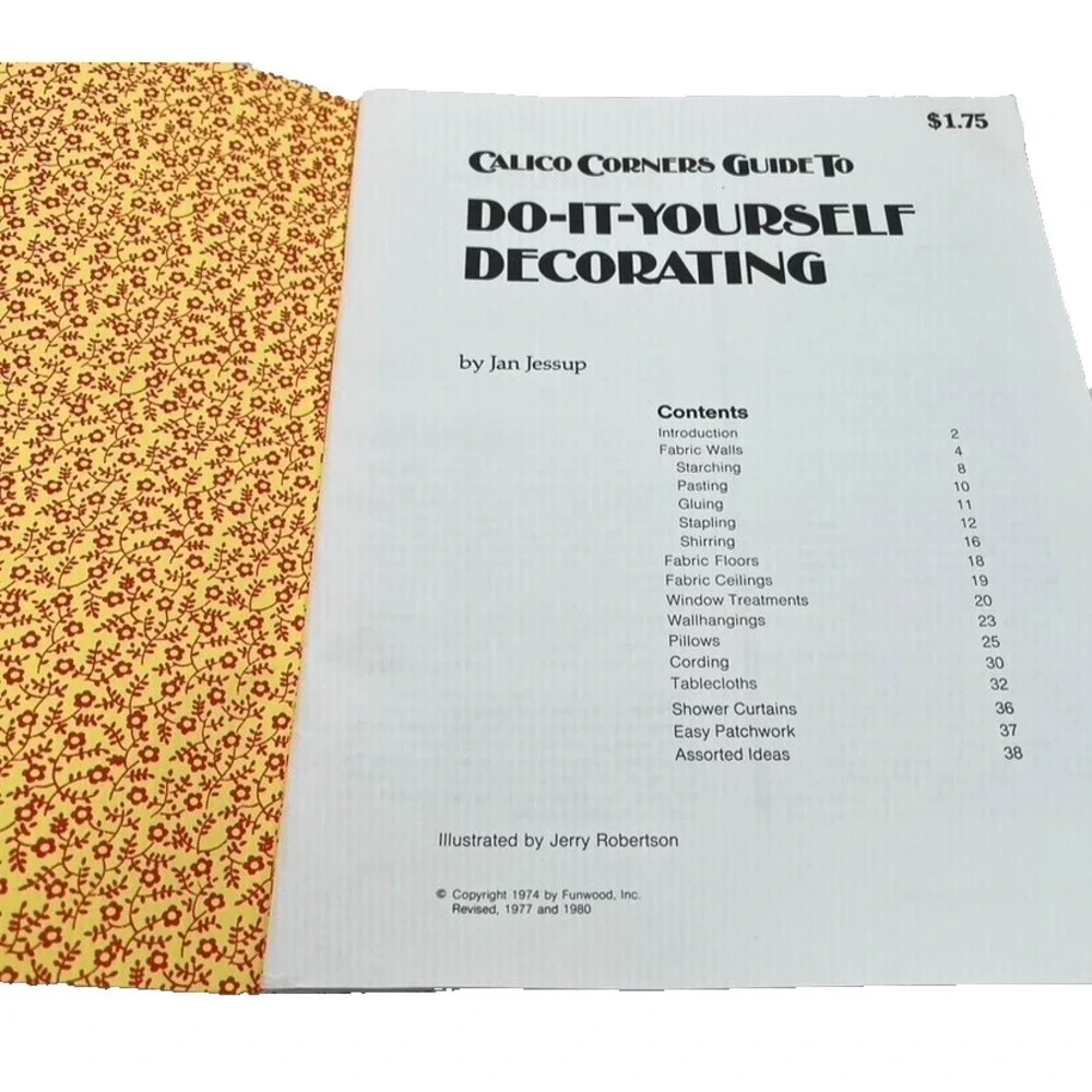 Calico Corners Guide To Do It Yourself Decorating Jan‎ Jessup 1974 Vintage